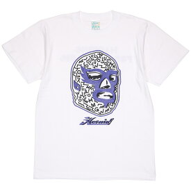 (ハオミン) HAOMING ICON MEMPHIS MASK TEE (SS:TEE)(305-01-WH) Tシャツ 半袖 カットソー マスクマン プロレス 国内正規品