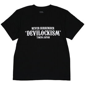 (デビロック) DEVILOCK ISM TEE (SS:TEE)(DVLCKSS-07-BK) Tシャツ 半袖 カットソー イズム ロゴ コットン 国内正規品