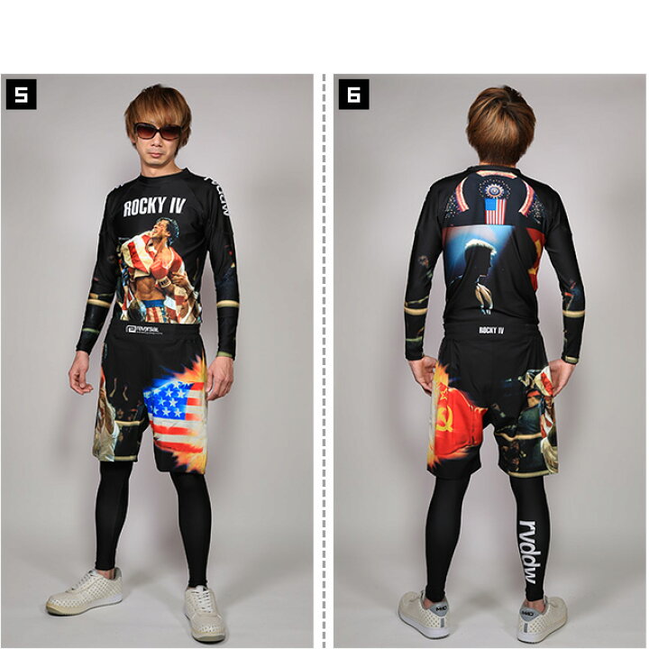 楽天市場】(リバーサル) REVERSAL×ROCKY 4 ROCKY IV RASH GUARD 