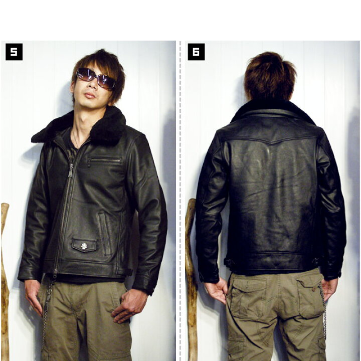 楽天市場】(カラーズ) COLLARS ホースレザートラッカーJK (JACKET 