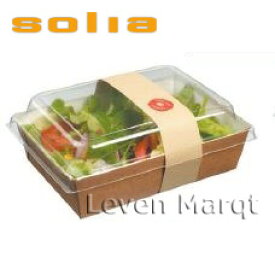 ソリア solia ランチボックス 1L 50個入り【ケータリング/プラスチック容器/使い捨て食器】