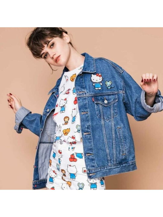 楽天市場】DAD トラッカージャケット HELLO KITTY SAY HELLO Levi