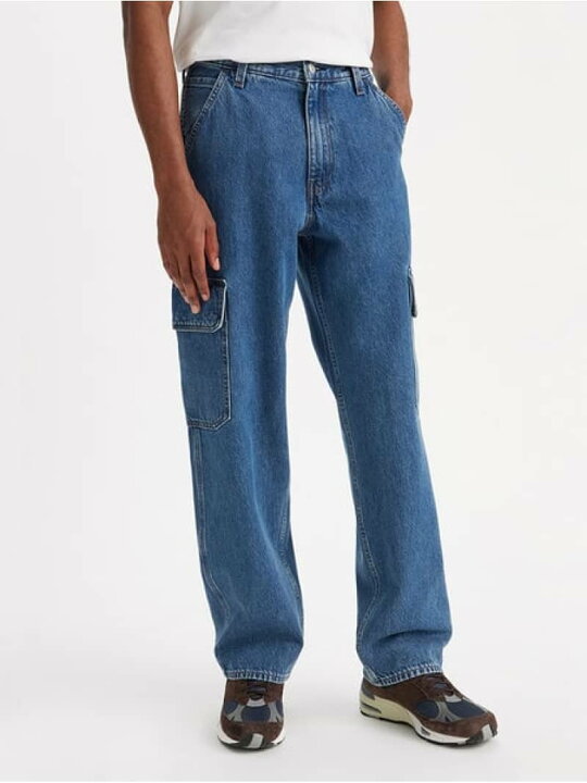 楽天市場】568TM ルーズストレート カーゴ ブルー GET INV Levi