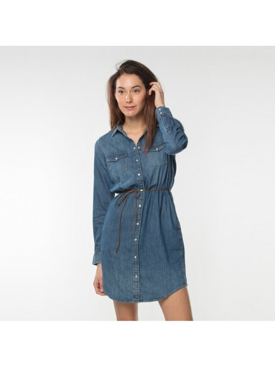 楽天市場】【SALE／30%OFF】ウエスタンシャツドレス Levi