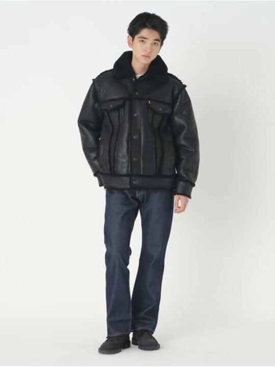 楽天市場】【SALE／50%OFF】SHEARLING OLYMPIA TRUCKER JACKET Levi