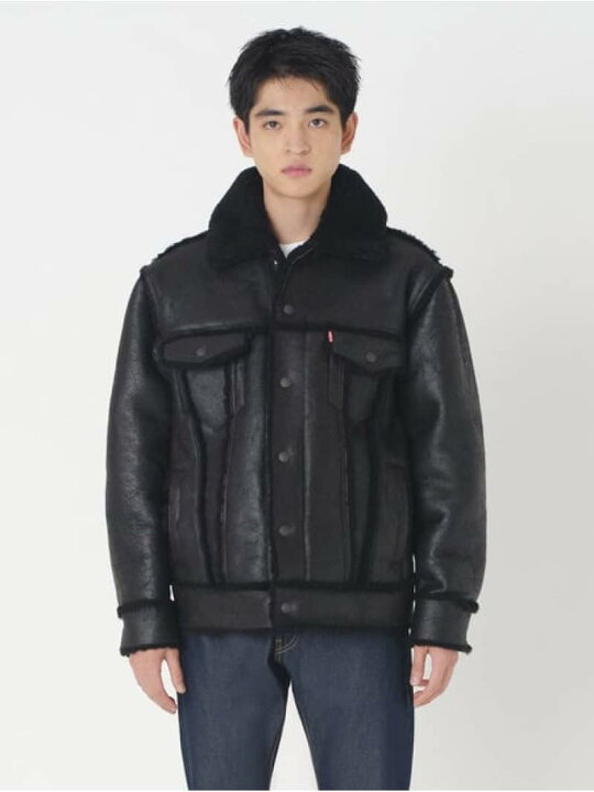 楽天市場】【SALE／50%OFF】SHEARLING OLYMPIA TRUCKER JACKET Levi