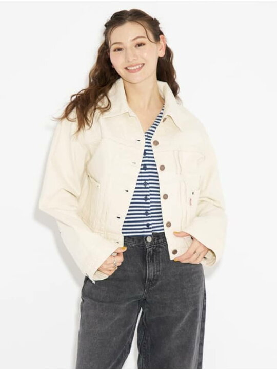 楽天市場】【SALE／30%OFF】90S トラッカージャケット ホワイト BARELY 