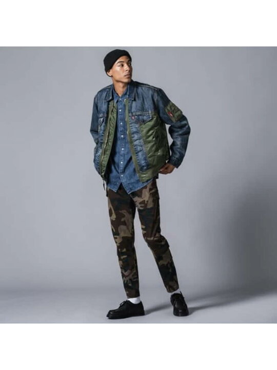 楽天市場】【SALE／40%OFF】MA-1 HYBRID トラッカージャケット CO  