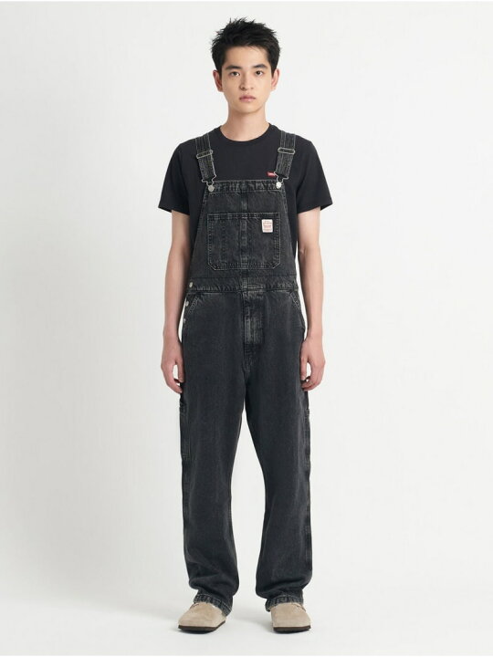 楽天市場】【SALE／30%OFF】オーバーオール ブラック DARKLY WASH 
