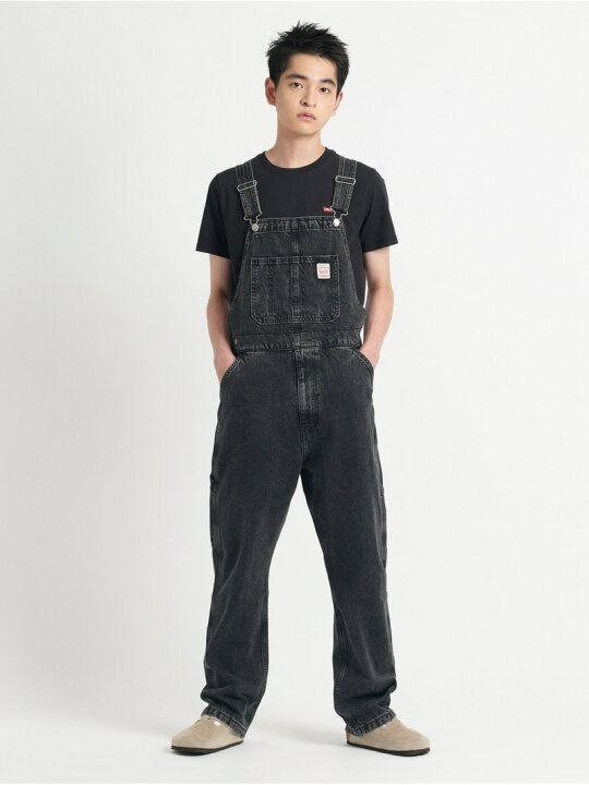 楽天市場】【SALE／50%OFF】オーバーオール ブラック DARKLY WASH 
