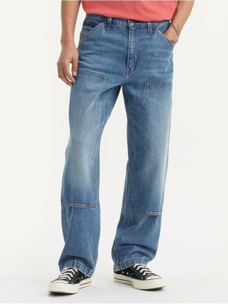 【SALE／50%OFF】568(TM) ルーズストレート ダブルニー ミディアムインディゴ Levi's リーバイス パンツ ジーンズ・デニムパンツ ネイビー【RBA_E】【送料無料】[Rakuten Fashion]