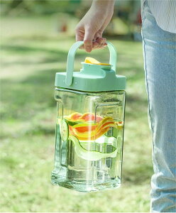 横置き 麦茶ポット 3.5L 耐熱 耐冷 -20℃~100℃ 大容量 ウォーターボトル ピッチャー 茶ポット 水差し 麦茶 果物 ジュース 洗いやすい 冷蔵庫 蛇口 フィルター付き 広口 持ちやすい 倒して置ける