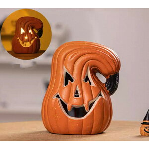 ハロウィン かぼちゃランタン LEDライト付き ジャックオーランタン 装飾置物