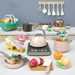 おままごと キッチン セット おままごとセット おもちゃ キッチン用具調理器 リアル噴霧 室内遊び 贅沢食材53点セット 収納ケース付 ごっこ遊び 知育玩具 子供向け 女の子 誕生日 こどもの