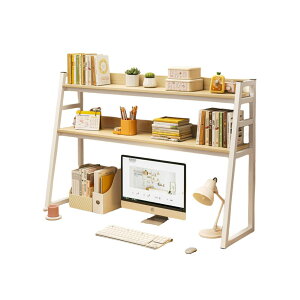 机上ラック 2段 デスク上置棚 卓上ラック 机上台 テレワーク デスクオーガナイザー オーディオラック 収納ラック 机上本棚 卓上置棚台 収納棚 ストレージ本棚 ファイル整理棚 小物雑品収納