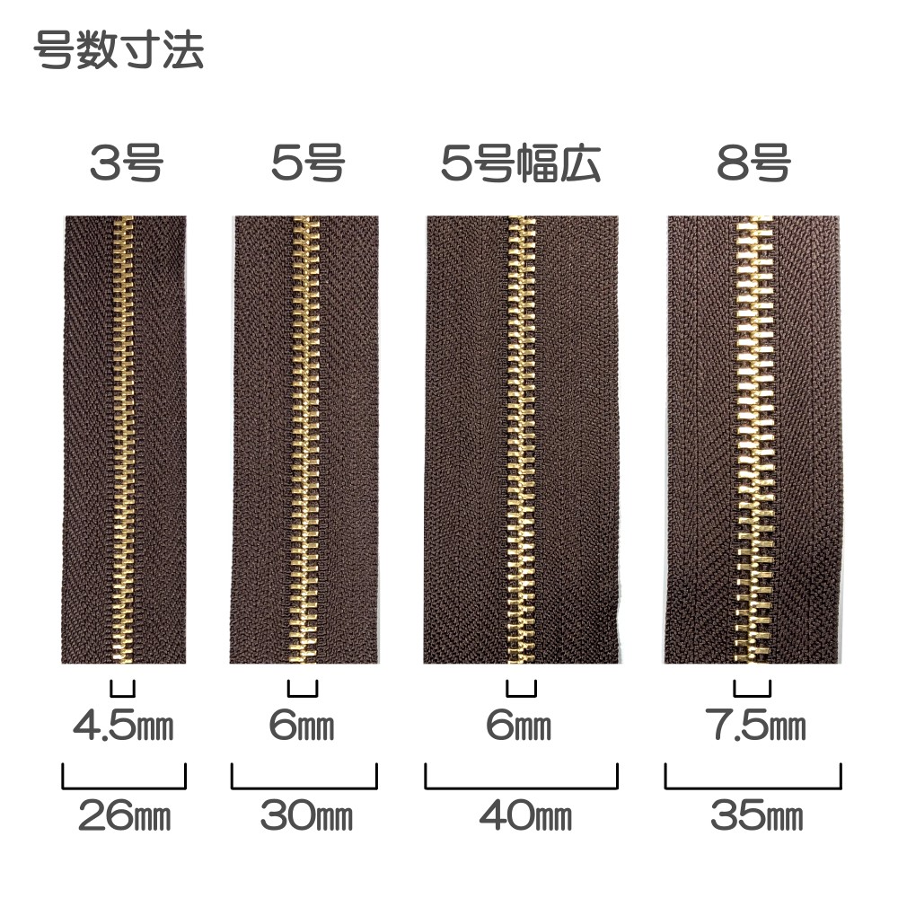 楽天市場】YKK メタルファスナー スタンダード 3号 切売り 10cm単位 