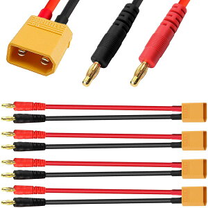 Xiatiaosann 4�� XT30 �` 4.0 �o�i�i �v���O �P�[�u�� 16AWG XT30 �j���`�o�i�i �A�_�v�^�[ �R�l�N�^�ARC �w���R�v�^�[ FPV Quadcopter �p