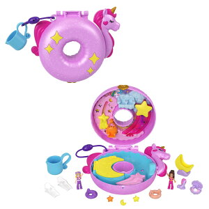Polly Pocket Sparkle Cove �A�h�x���`���[ ���j�R�[�� �t���[�e�B �R���p�N�g �v���C�Z�b�g �}�C�N���h�[��2��&�A�N�Z�T���[12�t�� �J���[�`�F���W�t��