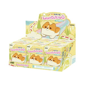 POP MART GONG Original Roamimg �V���[�Y Plush Toy Car Round 2 �y�A�\�[�g�{�b�N�X 6�s�[�X �z �|�b�v�}�[�g �K�`���K�`�� �u���C���h �{�b�N�X �t�B�M���A �v�����f�� �v���~�A�� �������� PVC �\�t�r �I