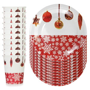 Vivi Bakie ���M �N���X�}�X �y�[�p�[�v���[�g �g���̂� �y�[�p�[�J�b�v 10�Z�b�g ���J�b�v ���M �p�[�e�B�[ �ϐ� �ϖ� �H�� ���a����