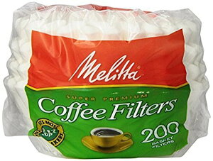 Melitta [�����^] 8����12�J�b�v�p �o�X�P�b�g�^�C�v �R�[�q�[�t�B���^�[ 200�� Basket Coffee Filters White (8 to 12-Cup) 200-Count Filters [���s�A���i]