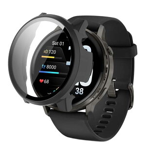 For GARMIN(�K�[�~��) Venu 4 45mm �P�[�X �ی� �K���X�t�B���� ��̌^ �J�o�[ YANMONGI �����K���X �ی�t�B���� ���^�b�`���x �h�o �����ߗ� �h�w�� �S�ʕی� �Ռ��z�� �ȈՒ��E �ی�J�o�[ Garmin Venu