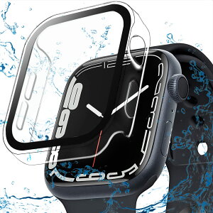 �y2025�����ŁzILYAML for Apple Watch �P�[�X AppleWatch �P�[�X 45mm �Ή� IP68���S�h�� �o���h ���j�E�X�|�[�c��p �h���P�[�X 3D���p�G�b�W�f�U�C�� Apple Watch Series7/8/9 45mm�Ή� �N���A