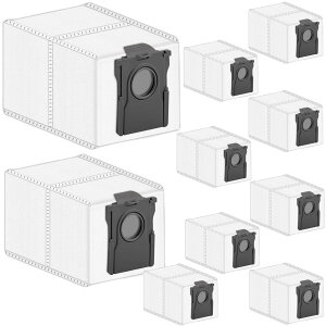 JasCasa ���p�b�N �_�X�g�o�b�O �Ή�Dreame�|���@�p 10���Z�b�g X30 Ultra/L10s Pro Ultra Heat /L10s Plus / X40 Ultra / X40 Master / L40 / L30 / L20 Ultra / L10s Ultra Gen 2 / D10 Plus Gen 2 �Ή�, ���Օi 10������R�ہE���L��
