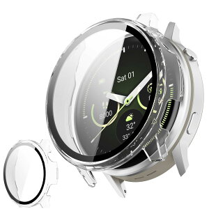 UIUIKA For Garmin Venu 4 41mm �J�o�[ �K�[�~�� Venu 4 41mm �ی�P�[�X �����K���X�t�B����&PC�t���[�� �����h�~ �Ռ��z�� �X�N���b�`�h�~ �h�o�h�� �w��h�~ �y�ʔ��^�݌v�i�u���b�N)