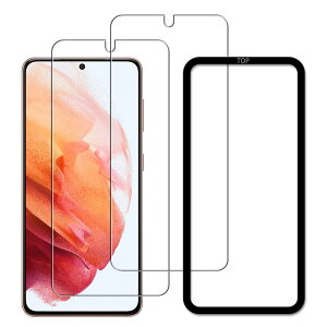For Galaxy S21 5G SCG09 SC-51B �K���X�t�B���� �t���ی�t�B���� ���Y���Ɏq�f�ސ� 9H �\�ʍd�x �����K���X �Ϗ��� ��ʕی�t�B���� 2���Z�b�g �K�C�h�g�t��