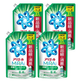 【選べる1～6個】アリエール MiRAi 超濃縮コンパクト洗剤 部屋干し＆スポーツ 詰め替え 1170g 大容量 タテ ドラム式 部屋干し 液体洗濯洗剤 菌予防 消臭 洗浄 室内干し 除菌力 洗濯槽 洗浄力 清潔 漂白剤 中性 消臭効果 液体 浴室乾燥 生乾き臭 部屋干し洗剤 ミライ