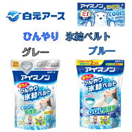 【まとめ買いクーポンあり】 アイスノン 首もとひんやり 氷結ベルト グレー ブルー保冷剤 ネッククーラー…