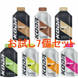 『KODA　旧Shotz（ショッツ　エナジージェル）お得なお試し7個セット』《送料無料》マラソン、バイク、トライアスロンなどの運動時のエネルギー補給食、行動食に最適