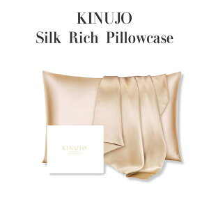�y���K�i�z KINUJO ���� Silk Rich Pillowcase �V���N���b�` �s���[�P�[�X �V�����p���S�[���h 43×63cm �V�R�V���N100�� 6A�����N 19�� ���ʃV���N ���J�o�[ �����P�A �����P�A ���C�y�� �����΍� �i�C�g