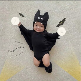 ハロウィン衣装 コウモリ 仮装 66 73 80 90 男の子 コスプレ ハロウィン キッズ パーティー ベビー 変身 女の子 子供服 イベント 赤ちゃん 子供 可愛い カバーオール ドラキュラ