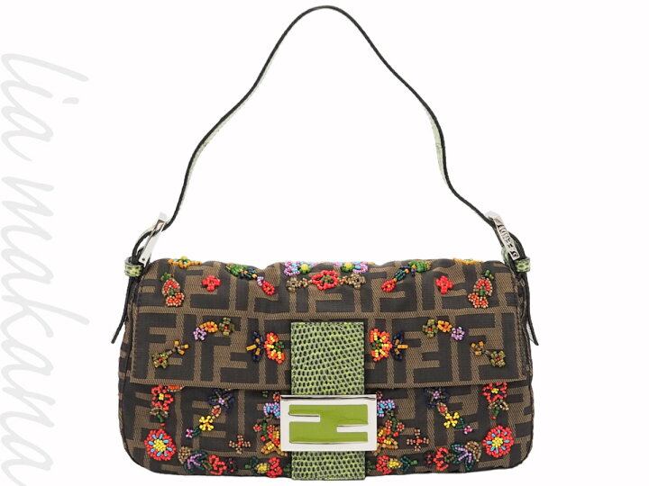 楽天市場】【中古】FENDI フェンディ マンマバケット ズッカ柄 ビーズ 