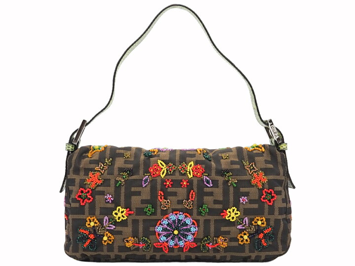 楽天市場】【中古】FENDI フェンディ マンマバケット ズッカ柄 ビーズ 