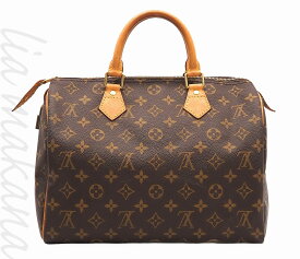 【中古】LOUIS VUITTON ルイ ヴィトン スピーディ30 モノグラム・キャンバス バッグ ハンドバッグ ブラウン ゴールド金具 M41108【リアマカナ】