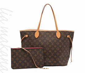 【中古】【S 新品同様品】LOUIS VUITTON ルイ ヴィトン ネヴァーフル MM モノグラム・キャンバス Pivoine ピヴォワンヌ バッグ トートバッグ 肩掛け ゴールド金具 M41178【リアマカナ】