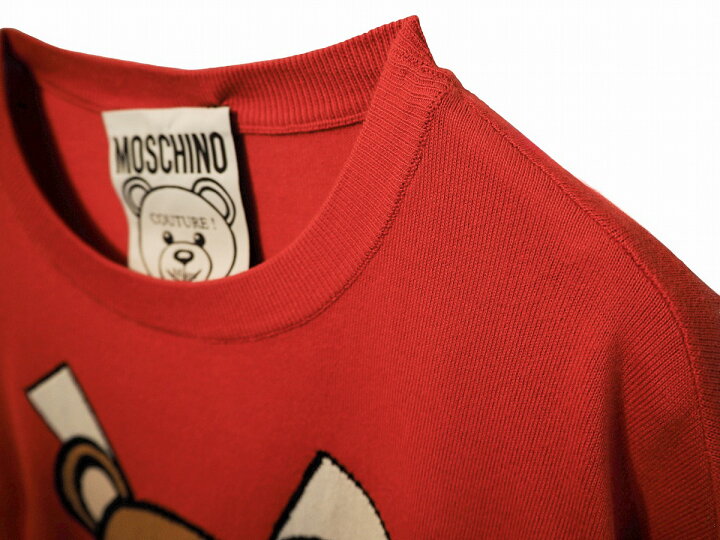 モスキーノ MOSCHINO 長袖セーター/ニット サイズI:46 - レッド  