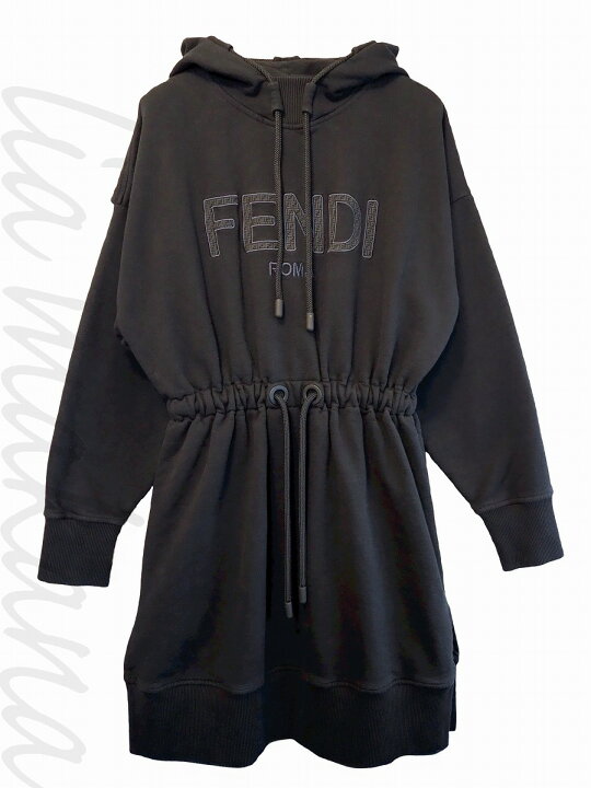 楽天市場】【中古】FENDI フェンディ ロゴ スウェット ワンピース 長袖 