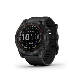 Vi Ki GARMIN K[~ f?nix 7X Sapphire Dual Power Ti Black DLC / Black 010-02541-43