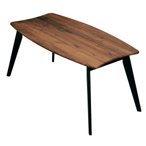 【5%OFFクーポン!楽天マラソン10/24/20:00-&特別価格商品!クーポン併用可】 ダイニングテーブル 単品 無垢 角が丸い 変形 ウォールナット 160cm ウレタン おしゃれ 北欧 ナチュラル 4人用 4人 5人 カ