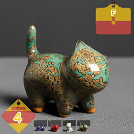 猫 オブジェ 陶器 置物 インテリア雑貨 猫の置物 小物置き インテリア 動物像 おしゃれ シンプル ファッション ねこ リビング ダイニング 陶器製 セラミック 部屋飾り 北欧風 ギフト 猫の陶器 雑貨 プレゼント liber-online
