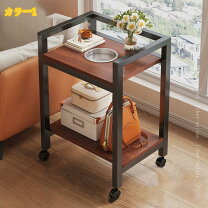 楽天市場】木製ワゴン2段の通販