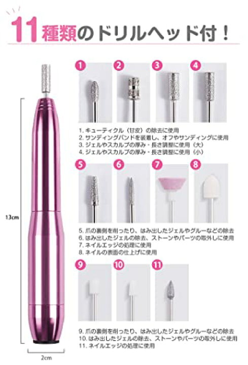 ネイルマシン ケア 甘皮処理 角質ケア除去 Usb オフ スカルプ整形 ピンク Pricing Horizonyc Com