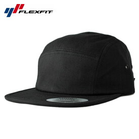 ユーポン フレックスフィット キャンプキャップ ストラップバック 帽子 メンズ レディース YUPOONG FLEXFIT 無地 シンプル フリーサイズ [ bk ]