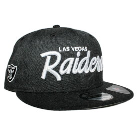 ニューエラ スナップバックキャップ 帽子 NEW ERA 9fifty メンズ レディース NFL ラスベガス レイダース フリーサイズ [ bk ]