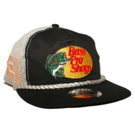 ニューエラ ナスカー バスプロショップス コラボ メッシュキャップ スナップバック 帽子 NEW ERA NASCAR BASS PRO SHOPS GOLFER メンズ レディース フリーサイズ [ bk ]