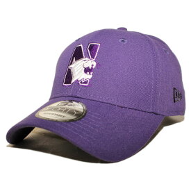 ニューエラ ストラップバックキャップ 帽子 NEW ERA 9forty メンズ レディース NCAA ノースウェスタン ワイルドキャッツ フリーサイズ [ vt ]